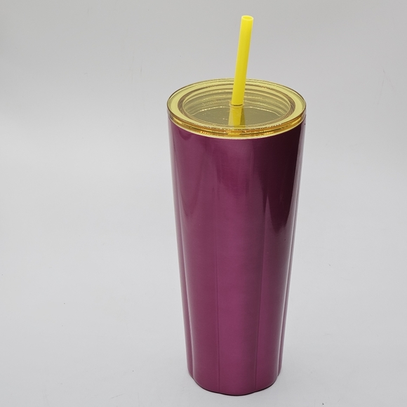 Starbucks Puffy petunia magenta stainless steel venti 24 ouunce tumbler - Picture 8 of 10